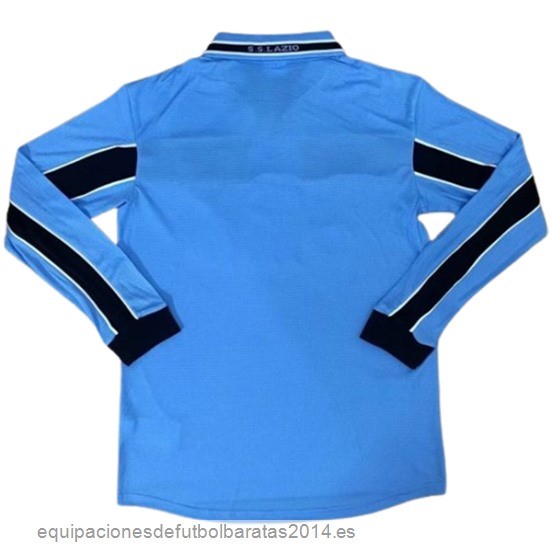 Nuevo 1ª Manga Larga Lazio Retro 1998 2000 Azul Claro Baratas